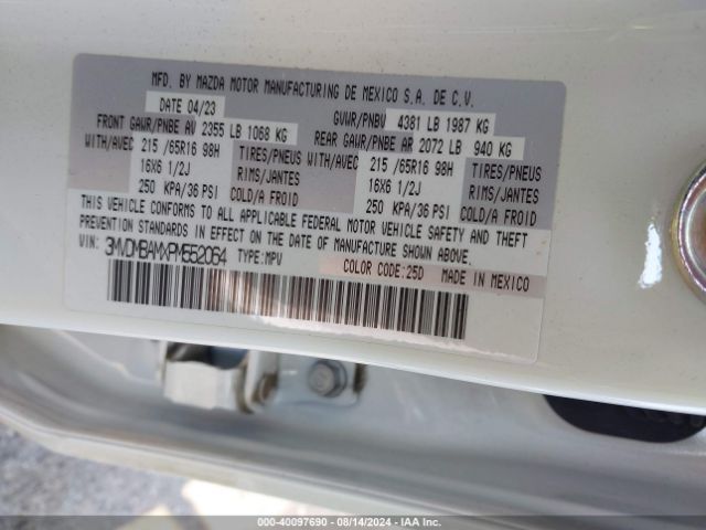 3MVDMBAMXPM552064 Mazda Cx-30 2.5 S