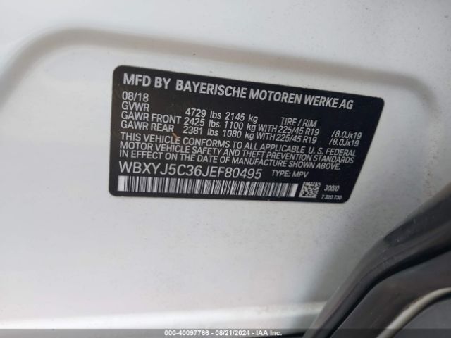 WBXYJ5C36JEF80495 BMW X2 Xdrive28i