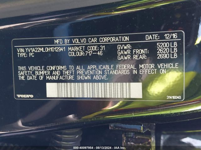 YV1A22ML0H1012941 Volvo S90 T6 Inscription
