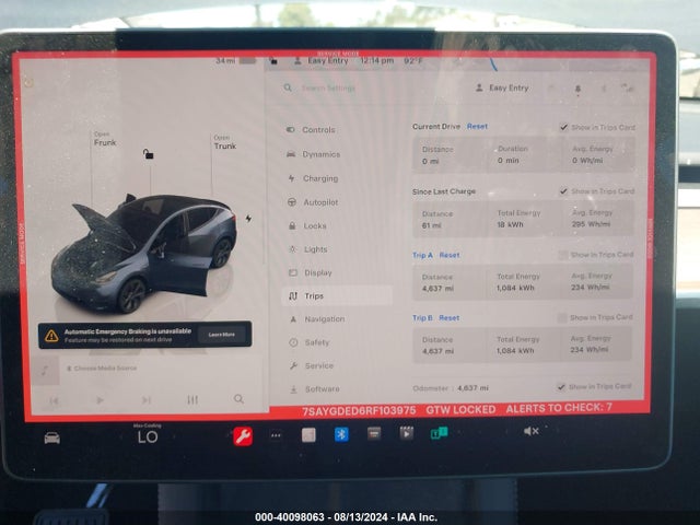 Tesla Model Y Long Range/rwd 2024 7SAYGDED6RF103975 Image 7