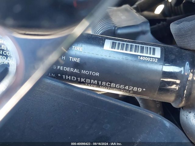 2012 HARLEY-DAVIDSON FLHX 1HD1KBM18CB664289 Photo 9