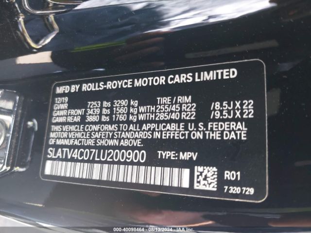 SLATV4C07LU200900 Rolls-Royce Cullinan