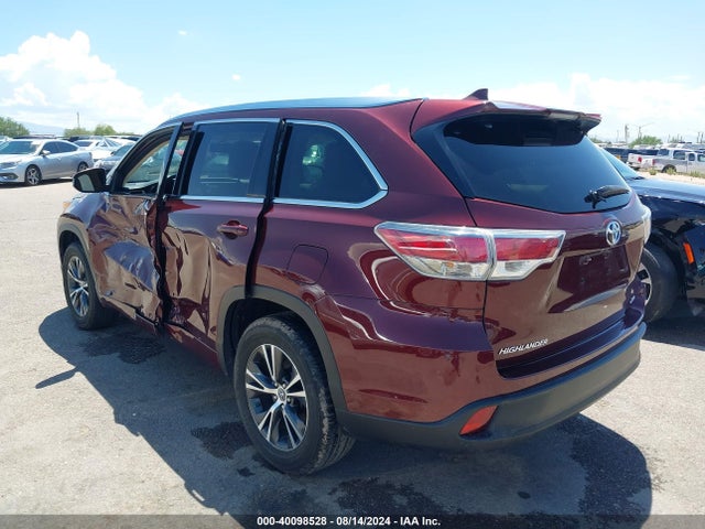 Toyota Highlander Xle V6 2016 5TDKKRFH8GS177410 Image 3
