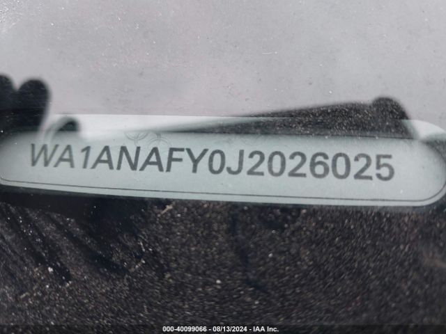 WA1ANAFY0J2026025 Audi Q5 2.0t Premium/2.0t Tech Premium
