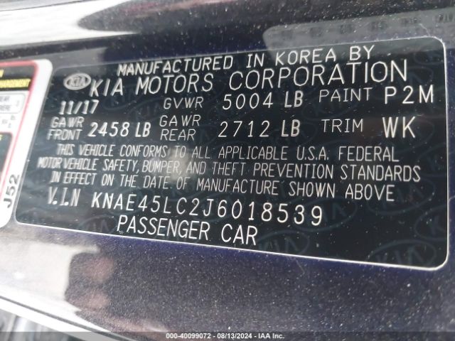 KNAE45LC2J6018539 KIA Stinger Gt1