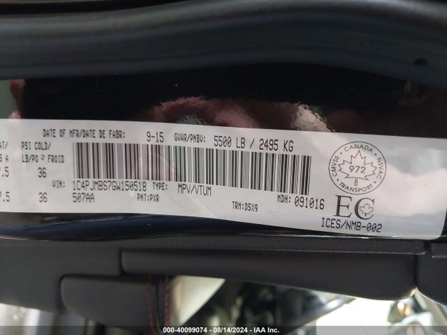 1C4PJMBS7GW150518 Jeep Cherokee Trailhawk