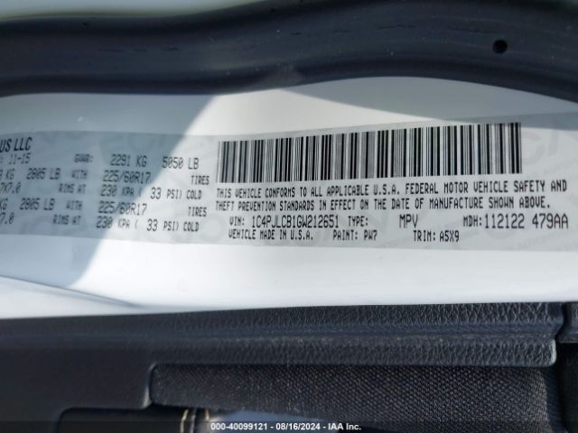 1C4PJLCB1GW212651 Jeep Cherokee Latitude
