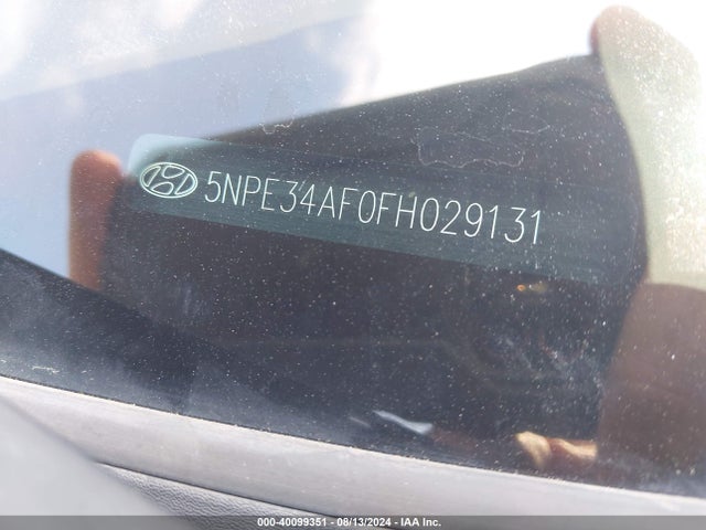 Hyundai Sonata Limited 2015 5NPE34AF0FH029131 Image 9
