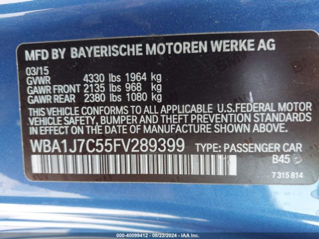 WBA1J7C55FV289399 BMW M235