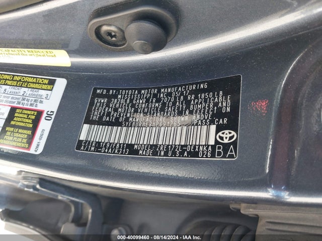 Toyota COROLLA LE 2017 5YFBURHE8HP691765 Image 9