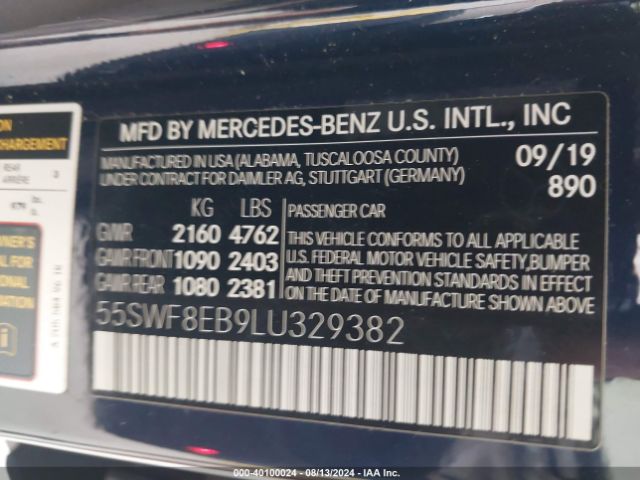55SWF8EB9LU329382 Mercedes-Benz C 300 4matic