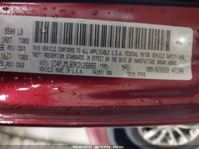 1C4PJMLB3KD126865 Jeep Cherokee Latitude Plus 4x4