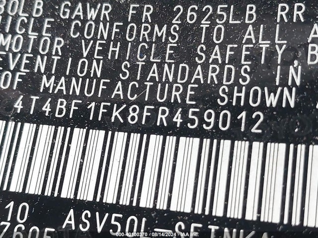 Toyota CAMRY LE 2015 4T4BF1FK8FR459012 Image 9