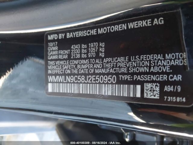 WMWLN9C58J2E50950 Mini Clubman Cooper S
