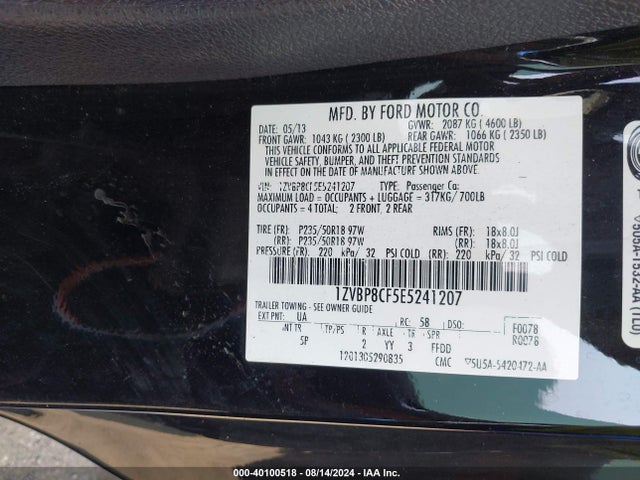 Ford Mustang Gt Premium 2014 1ZVBP8CF5E5241207 Image 9