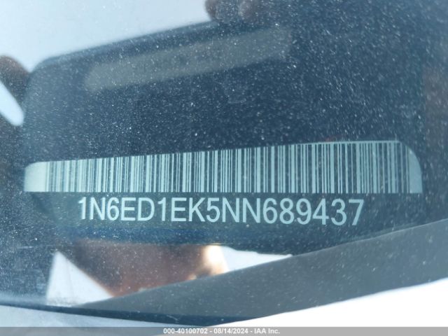 1N6ED1EK5NN689437 Nissan Frontier Sv 4x4