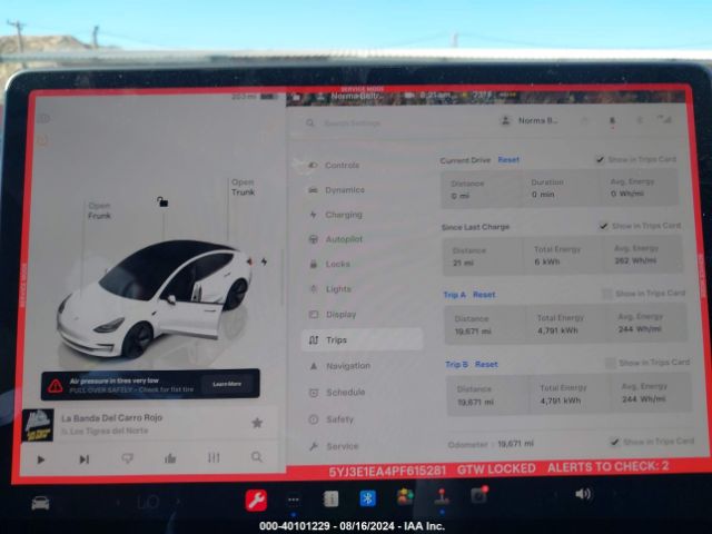 5YJ3E1EA4PF615281 Tesla Model 3 Rear-wheel Drive