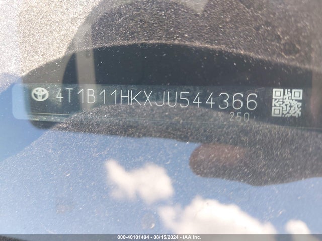 Toyota CAMRY SE 2018 4T1B11HKXJU544366 Image 7