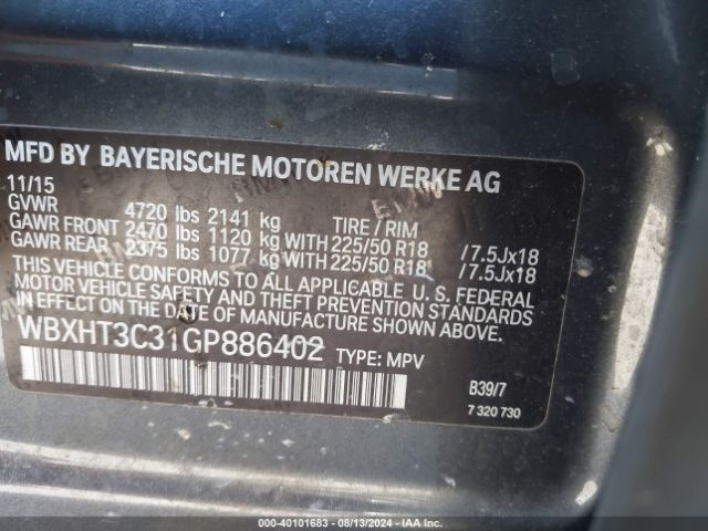 WBXHT3C31GP886402 BMW X1 Xdrive28i