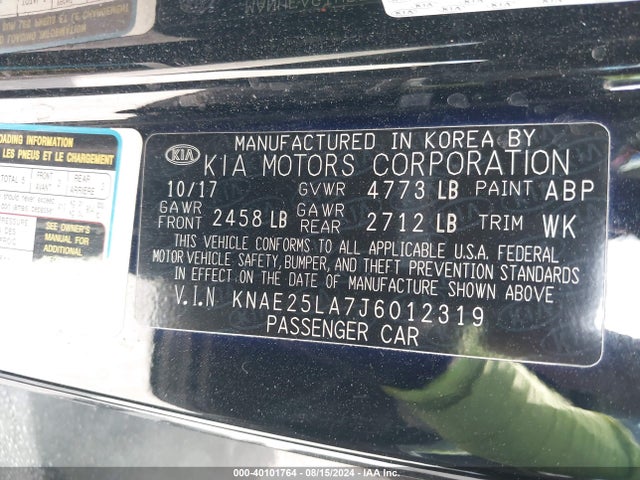 KIA Stinger Premium 2018 KNAE25LA7J6012319 Image 9