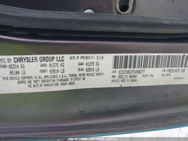 2C3CDXBG7EH286277 Dodge Charger Se