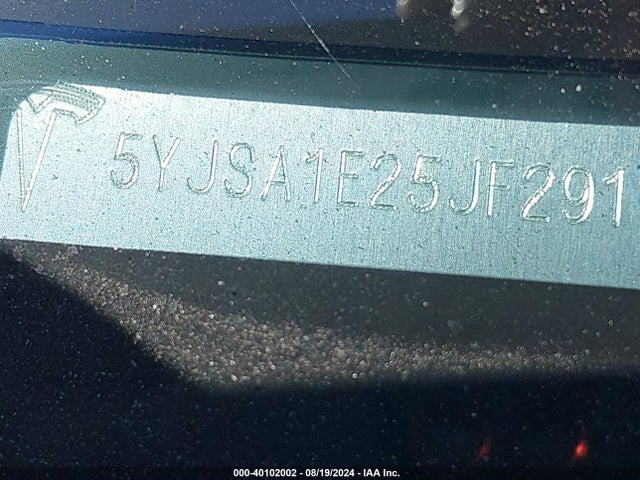 Tesla Model S 100d/75d/p100d 2018 5YJSA1E25JF291121 Image 9