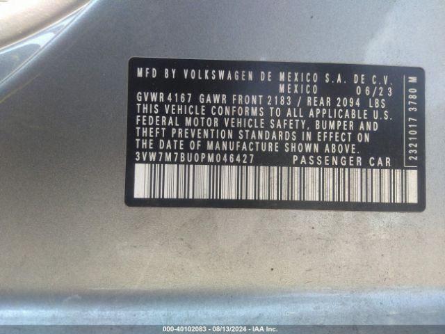 3VW7M7BU0PM046427 Volkswagen Jetta 1.5t Se