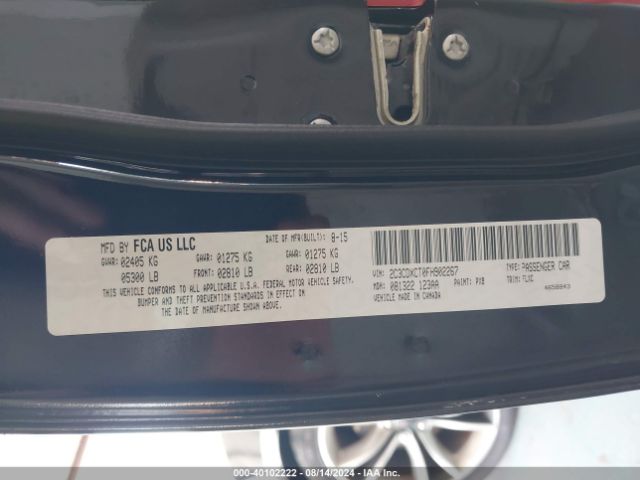 2C3CDXCT0FH902267 Dodge Charger Road/track