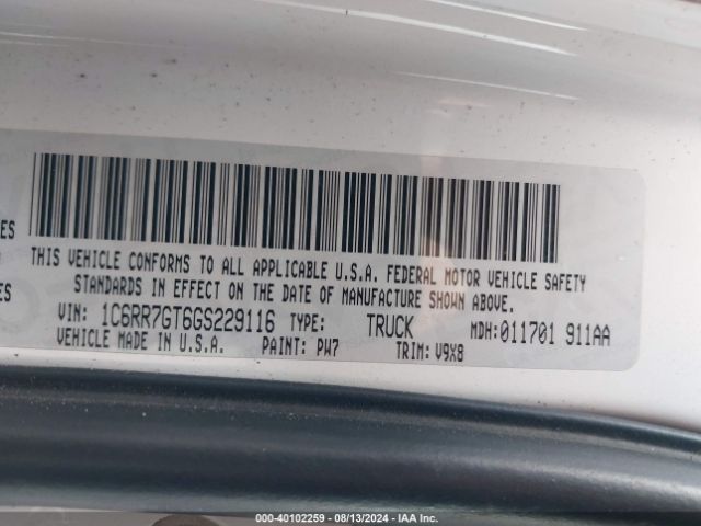 1C6RR7GT6GS229116 RAM 1500 Slt