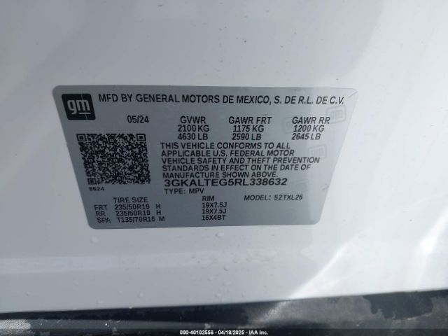 3GKALTEG5RL338632 GMC Terrain Awd Sle
