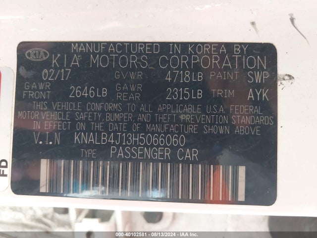 KIA Cadenza Premium 2017 KNALB4J13H5066060 Image 9