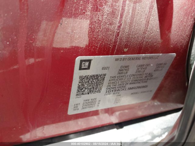 1GYS4GKL5MR296965 Cadillac Escalade 4wd Sport Platinum