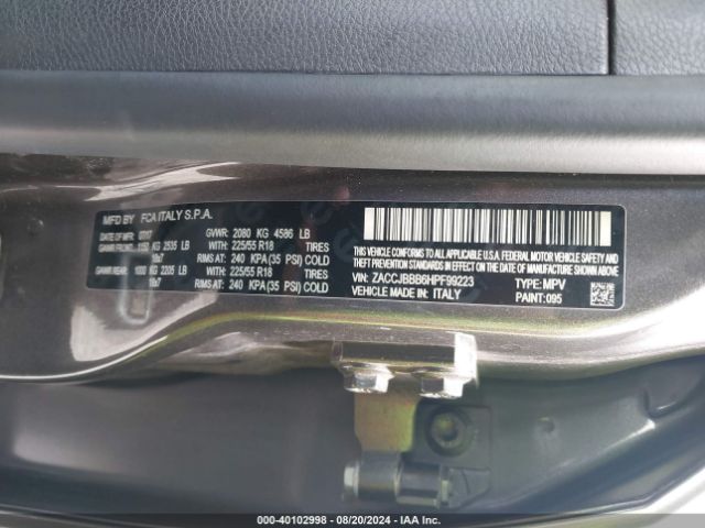 2017 JEEP RENEGADE ZACCJBBB6HPF99223 Photo 8