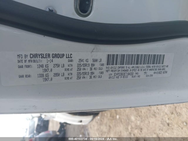 3C4PDDBG3ET184333 Dodge Journey Sxt