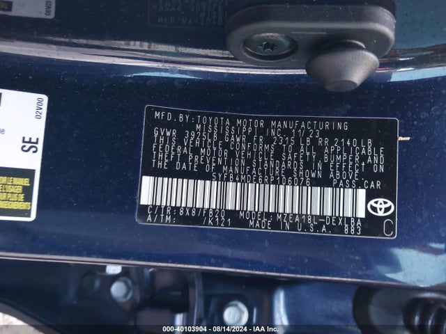 Toyota COROLLA LE 2024 5YFB4MDE6RP106076 Image 9
