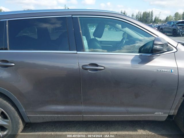 5TDDGRFH9KS058994 Toyota Highlander Hybrid Limited Platinum
