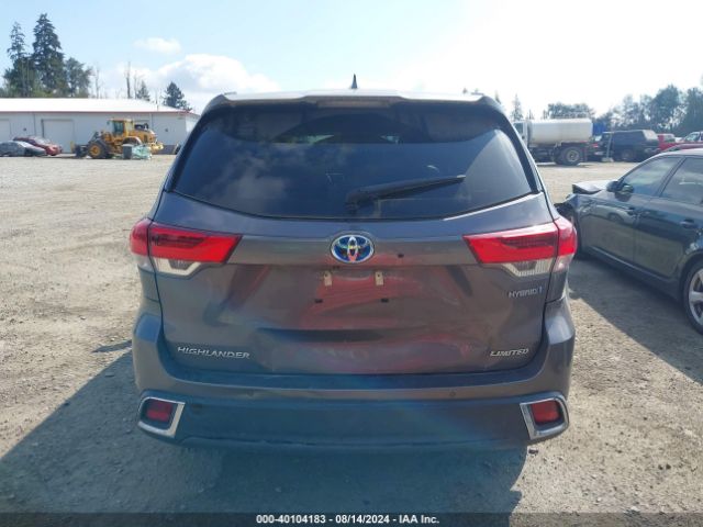 5TDDGRFH9KS058994 Toyota Highlander Hybrid Limited Platinum