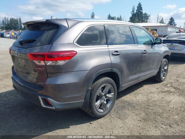 5TDDGRFH9KS058994 Toyota Highlander Hybrid Limited Platinum