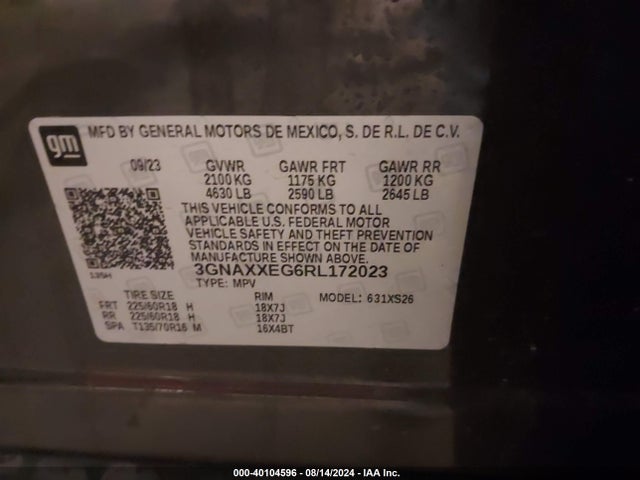 Chevrolet Equinox Awd Premier 2024 3GNAXXEG6RL172023 Image 9