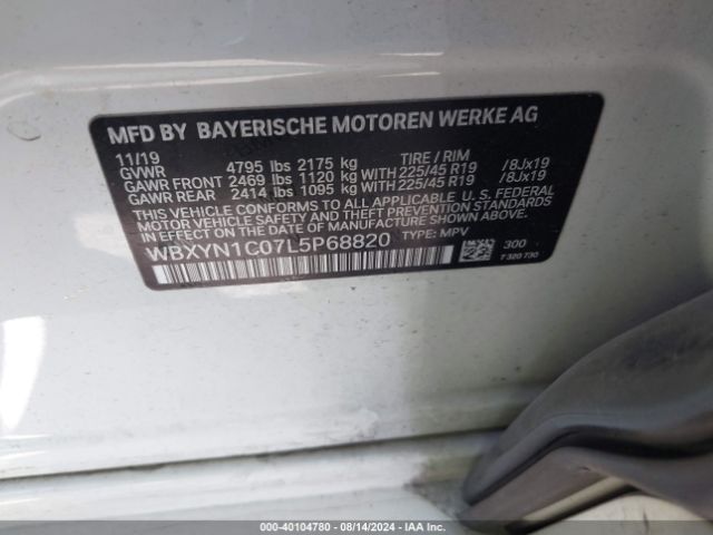 WBXYN1C07L5P68820 BMW X2 M35i