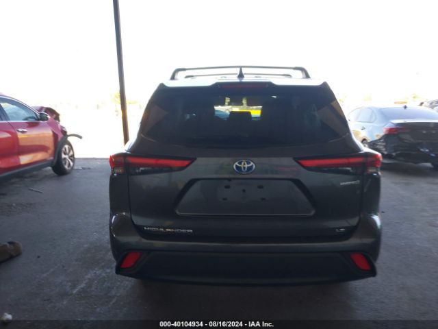 5TDZARAH9NS513748 Toyota Highlander Hybrid Le