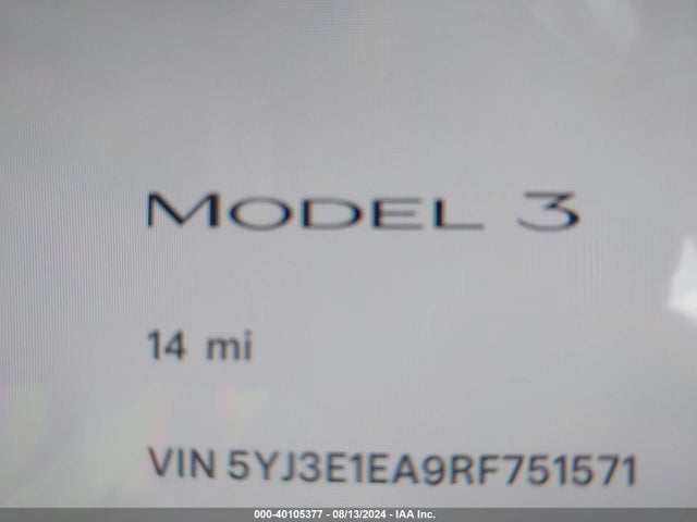 2024 TESLA MODEL 3 5YJ3E1EA9RF751571 Photo 6