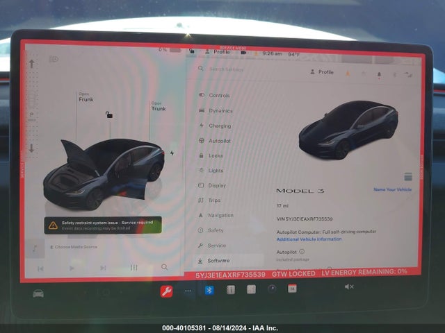 2024 TESLA MODEL 3 5YJ3E1EAXRF735539 Photo 6