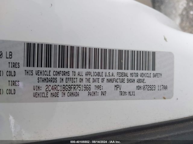 2C4RC1BG9FR751966 Chrysler Town & Country Touring