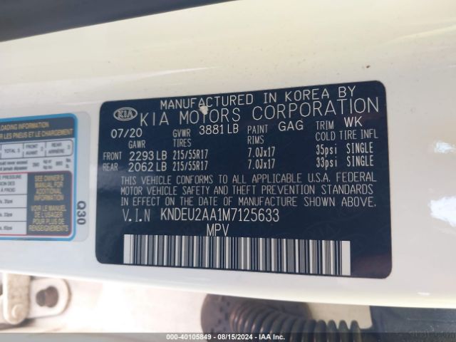 KNDEU2AA1M7125633 KIA SELTOS S