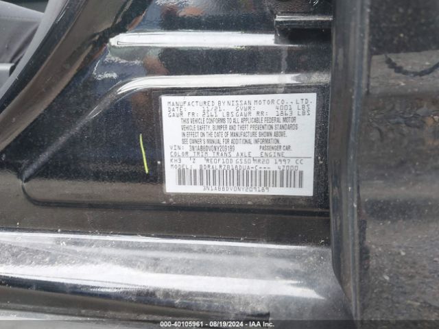 3N1AB8DV0NY209189 Nissan Sentra Sr Xtronic Cvt