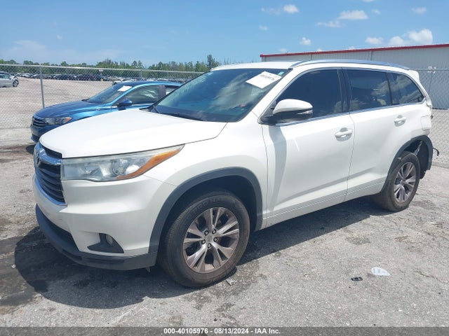 Toyota Highlander Xle V6 2015 5TDKKRFH6FS042554 Image 2