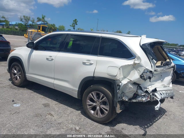 Toyota Highlander Xle V6 2015 5TDKKRFH6FS042554 Image 3