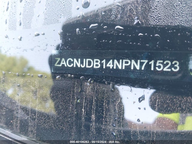 ZACNJDB14NPN71523 Jeep Renegade Latitude 4x4