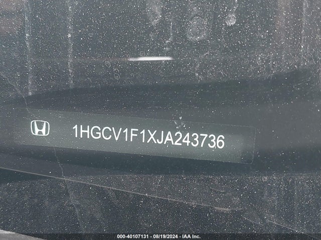 Honda ACCORD LX 2018 1HGCV1F1XJA243736 Image 9